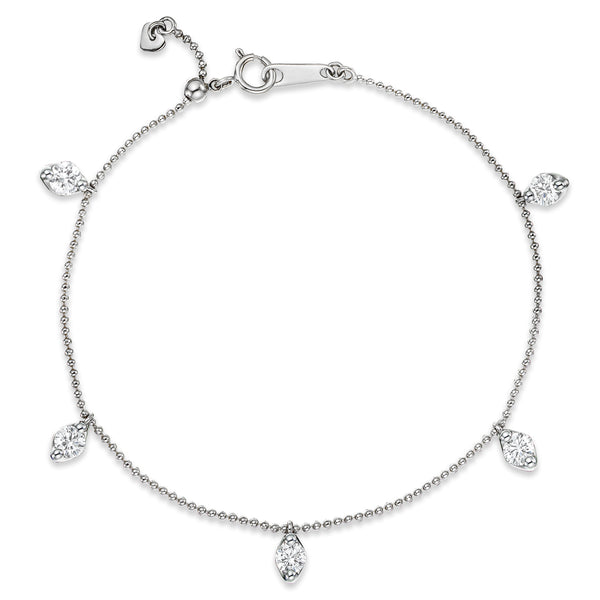 Vivara Collection 0.45ct Diamond and 18K White Gold Bracelet J3350